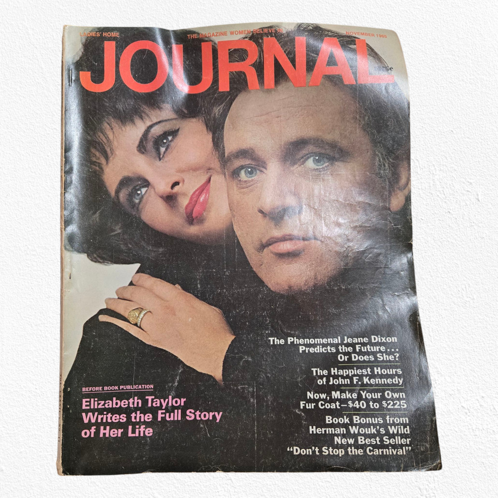 1965 Vintage Ladies Home Journal Elizabeth Taylor Cover Volume 82 Number 11